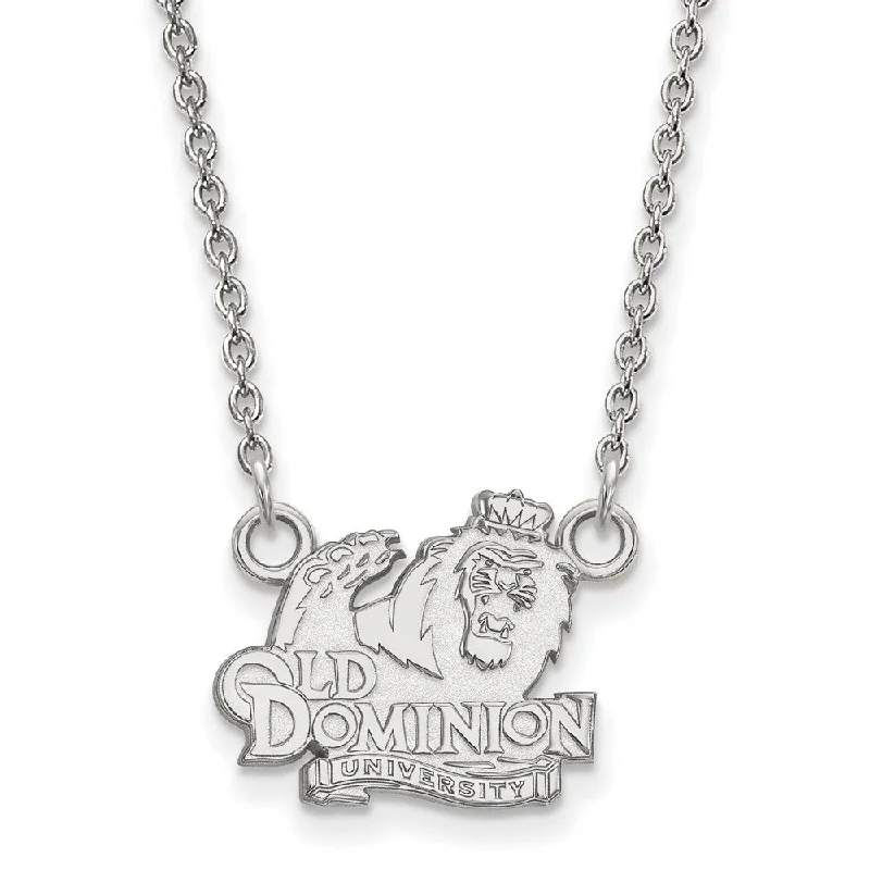 Sterling Silver Old Dominion U Small Pendant Necklace