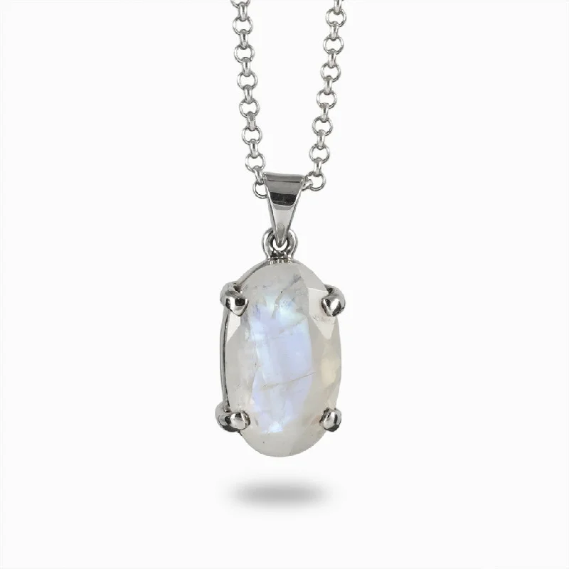 Rainbow Moonstone Necklace