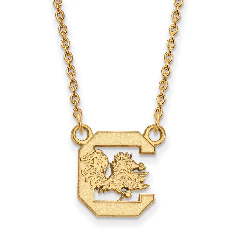 14k Gold Plated Silver South Carolina Small Pendant Necklace