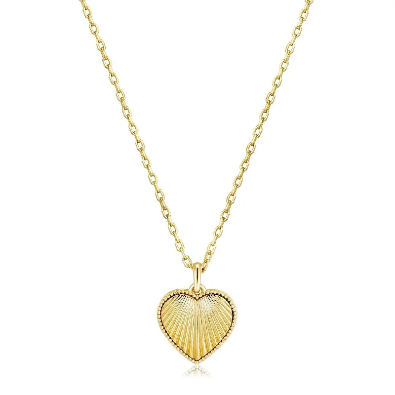 Baby Scalloped Heart Pendant Necklace