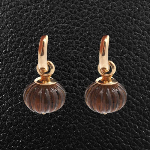 Smokey Topaz Dangle Earrings