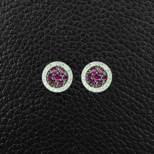 Ruby & Diamond Earrings