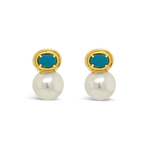 Pearl & Turquoise Earrings