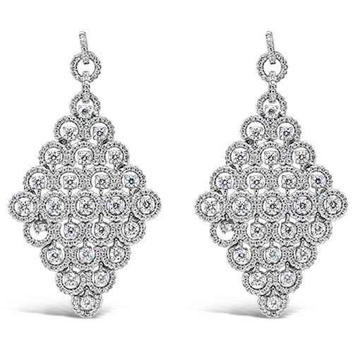 Diamond Dangle Earrings