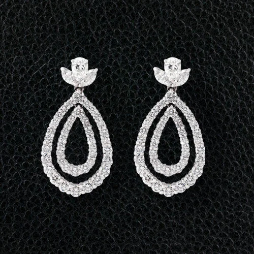 Diamond Dangle Earrings