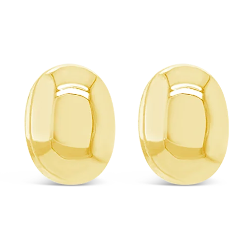 Oval Dome Estate Earrings