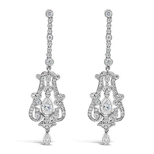 Diamond Dangle Earrings