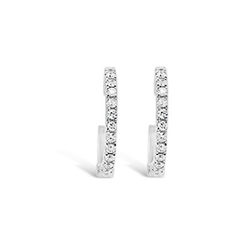 Diamond Hoop Earrings