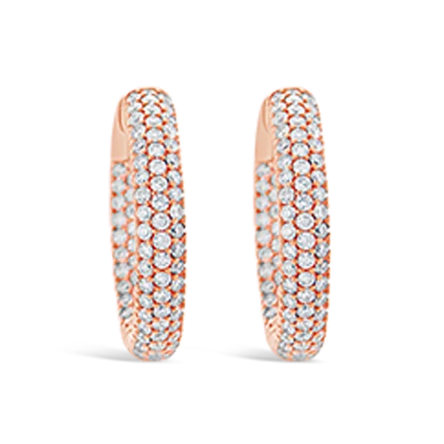 Diamond Hoop Earrings