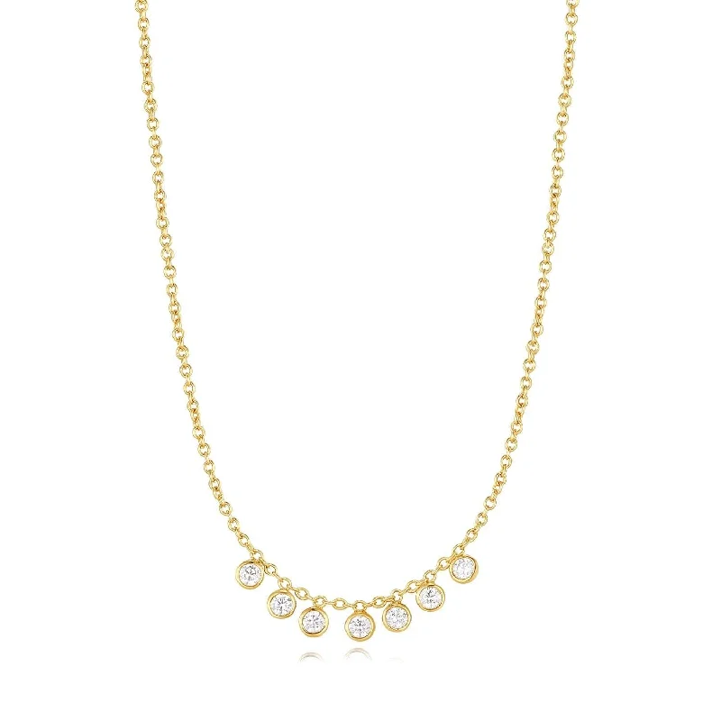 Micro Cz Chandelier Necklace