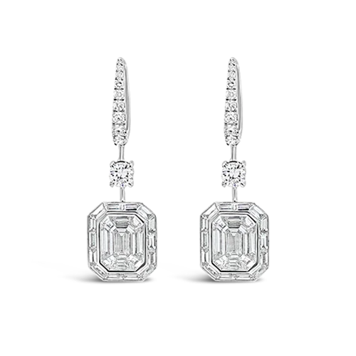 Diamond Dangle Earrings