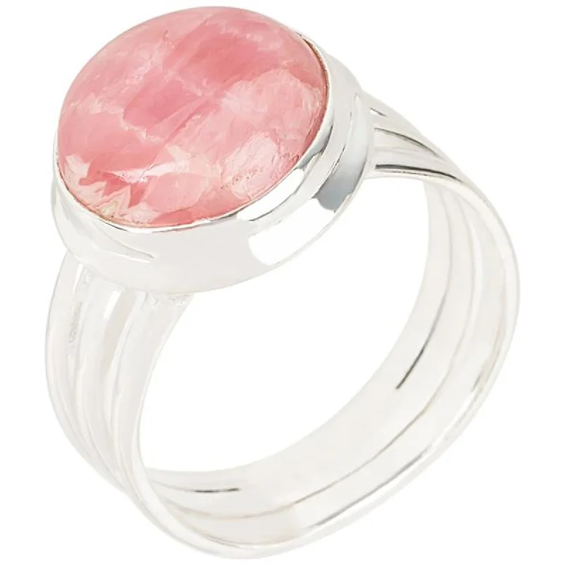 925 Sterling Silver Rhodochrosite Ring