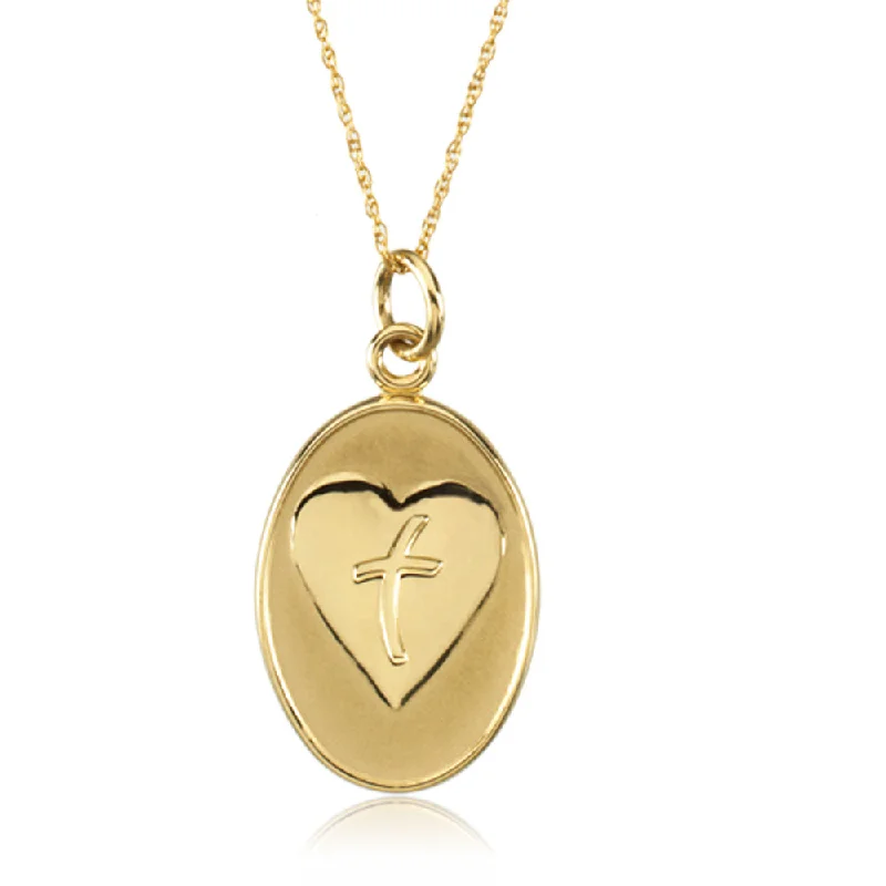 Loss of Father Memorial Necklace in 14k Yellow Gold