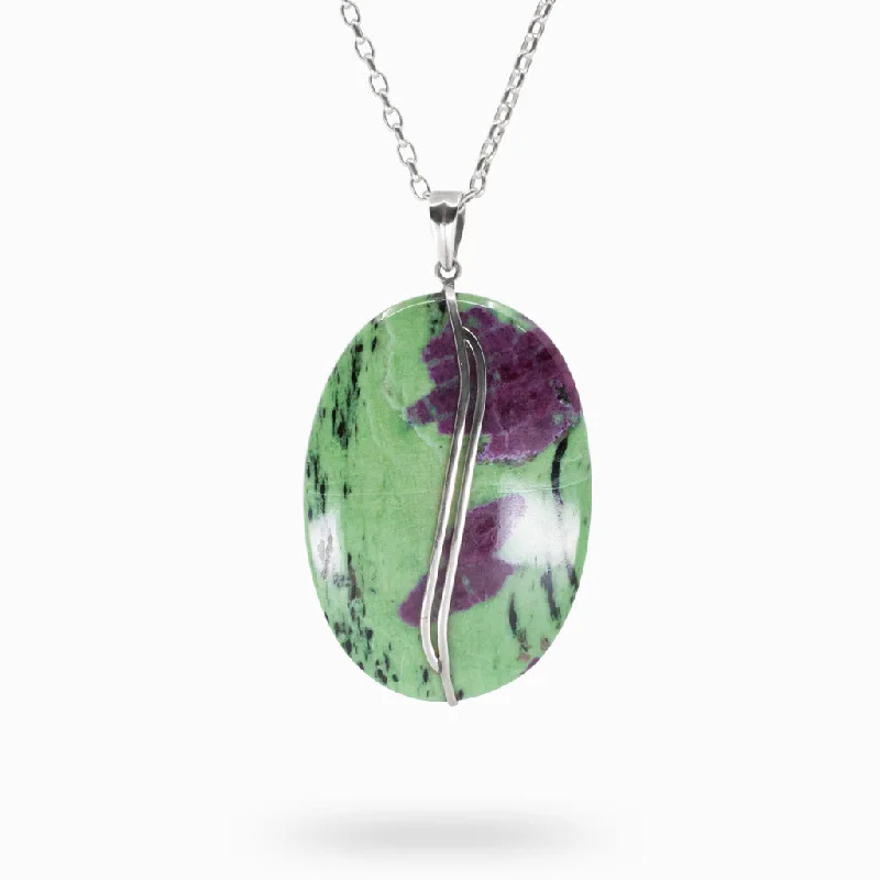 Ruby Zoisite Necklace