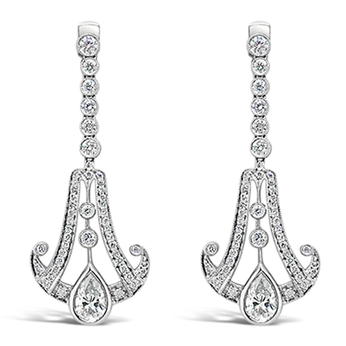 Diamond Dangle Earrings