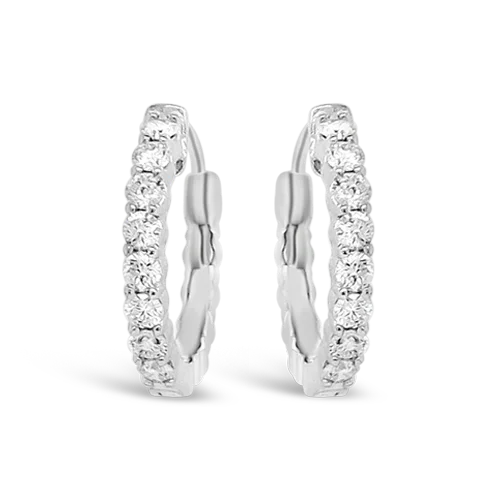 Diamond Hoop Earrings