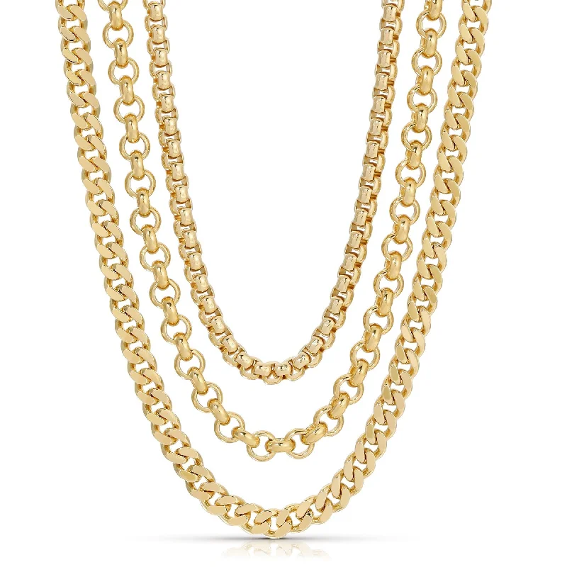 Ludlow Triple Chain Necklace