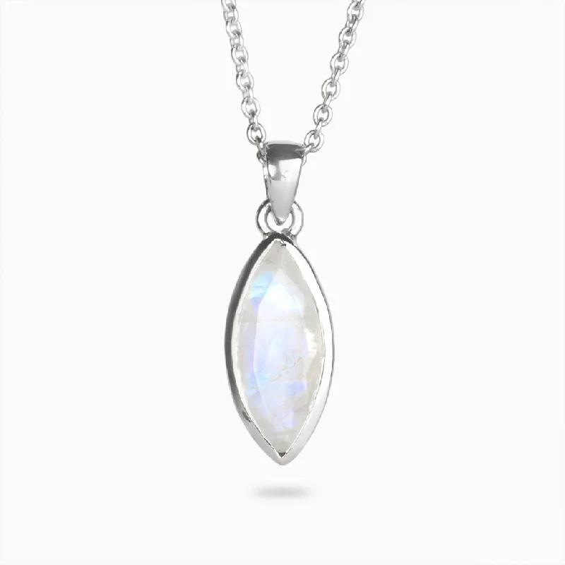 Rainbow Moonstone Necklace