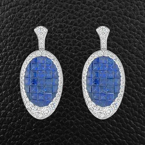 Sapphire & Diamond Earrings