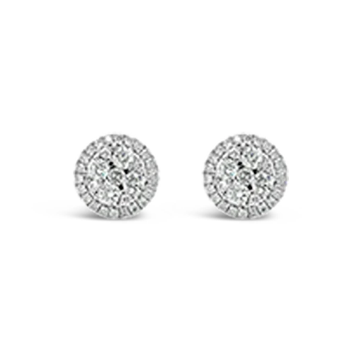 Diamond Cluster Earrings