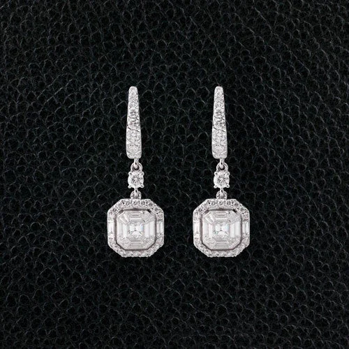 Diamond Dangle Earrings