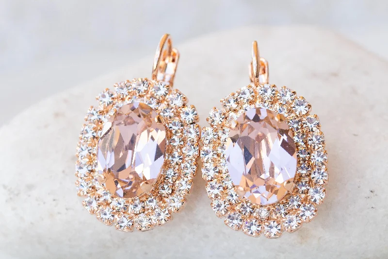 BLUSH BRIDAL EARRINGS