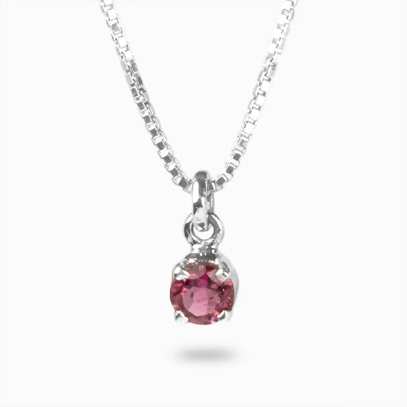 Pink Tourmaline Necklace