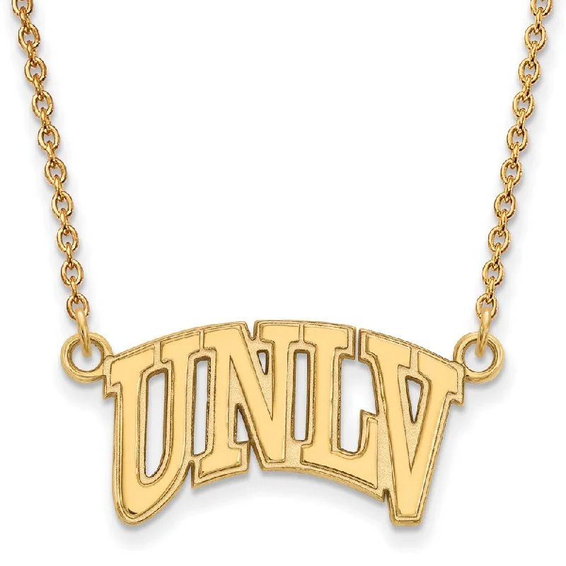 14k Gold Plated Silver U of Nevada Las Vegas Sm Pendant Necklace