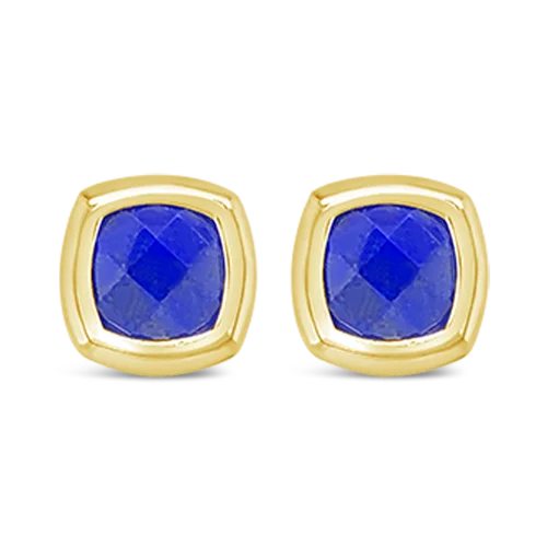 Lapis & Gold Earrings