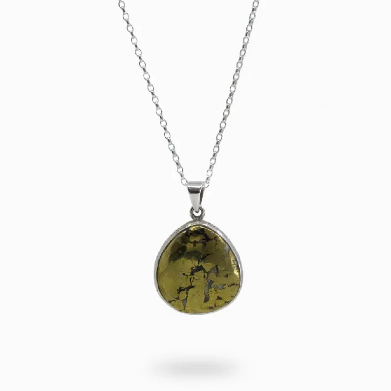 Pyrite necklace