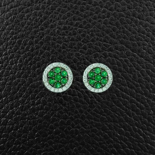 Tsavorite & Diamond Earrings