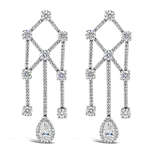 Diamond Dangle Earrings