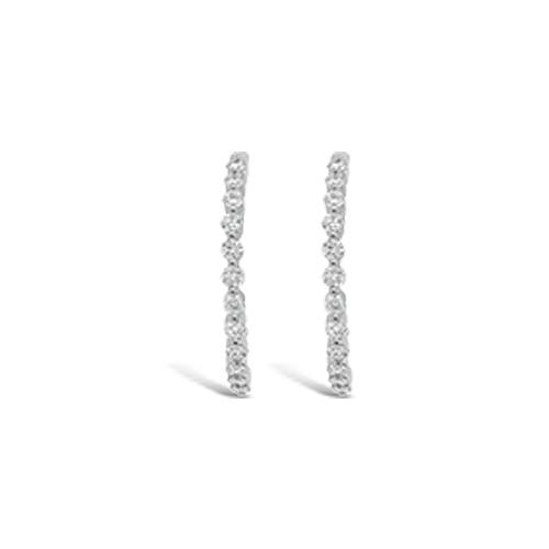 Diamond Hoop Earrings