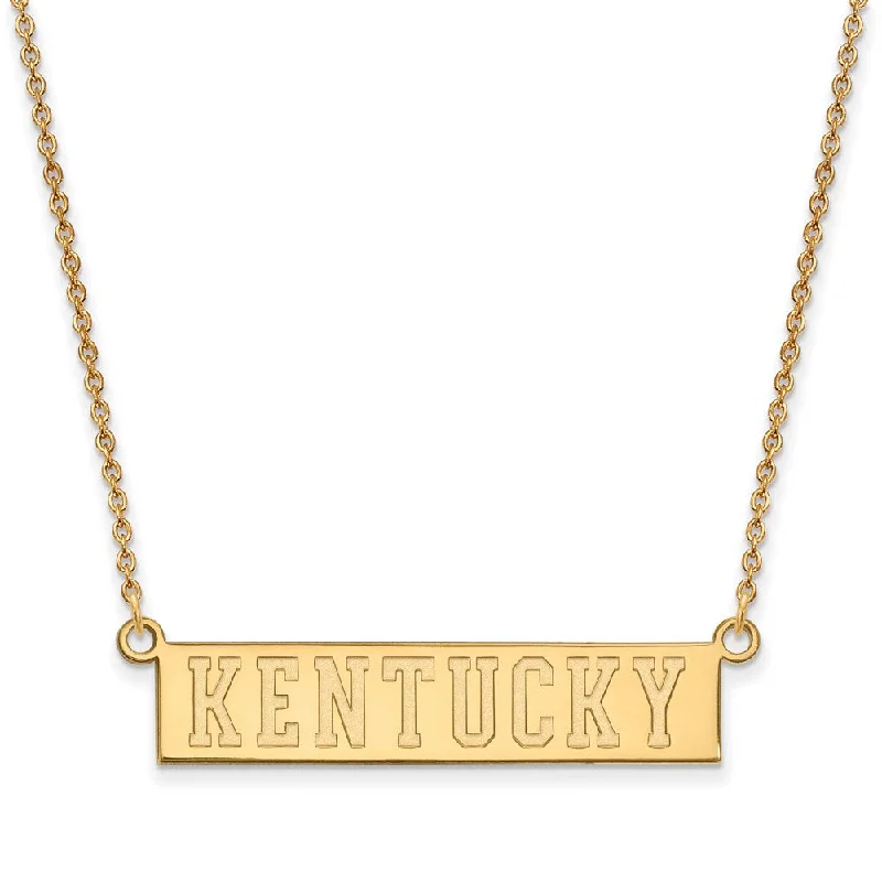 14k Yellow Gold U of Kentucky Small Pendant Necklace