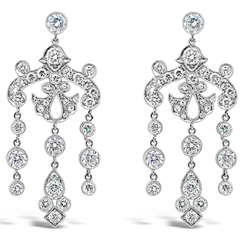 Diamond Dangle Earrings