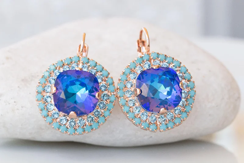 SAPPHIRE CRYSTAL earrings