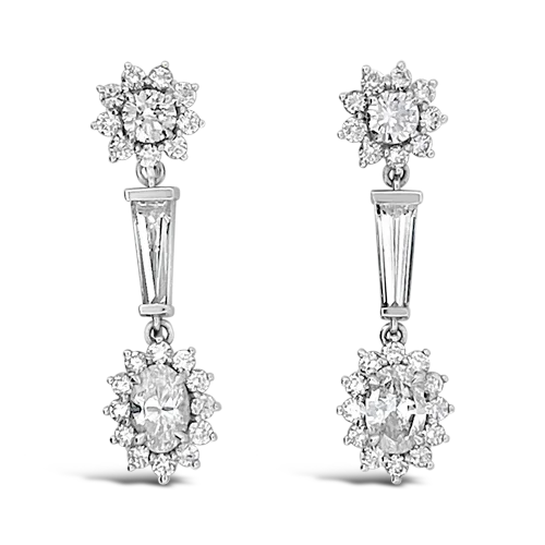 Diamond Dangle Earrings