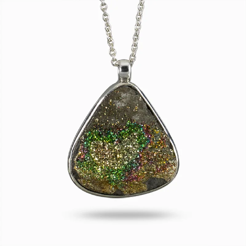 Rainbow Pyrite Necklace