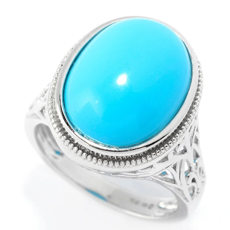 925 Sterling Silver Sonora Beauty Turquoise Gemstone Solitaire Ring