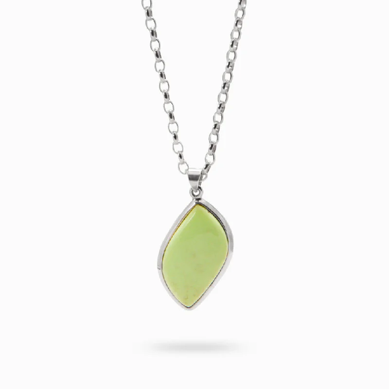 Lemon Chrysoprase  Necklace