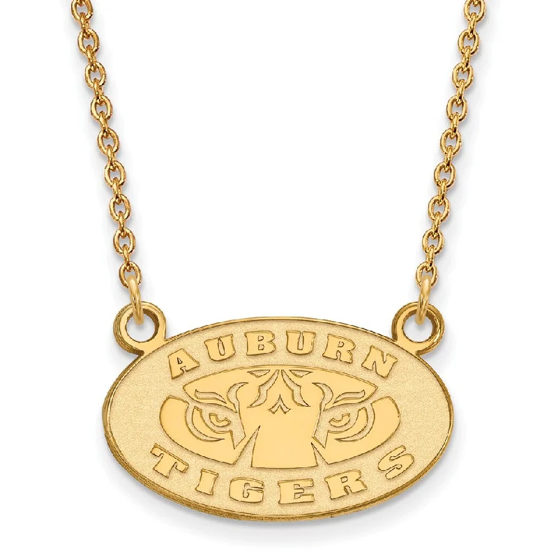 14k Yellow Gold Auburn U Small Pendant Necklace