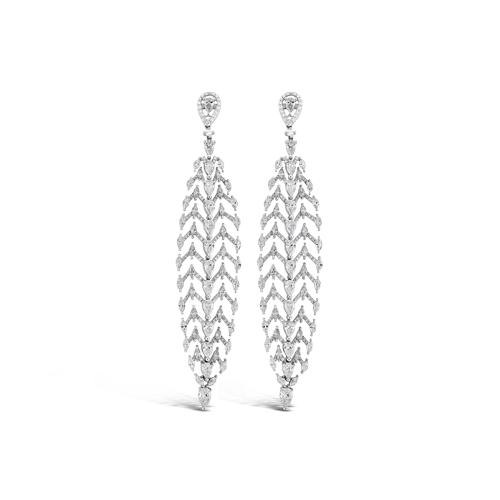 Diamond Flexible Dangle Earrings