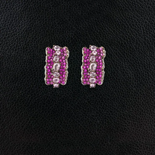 Ruby & Pink Sapphire Earrings