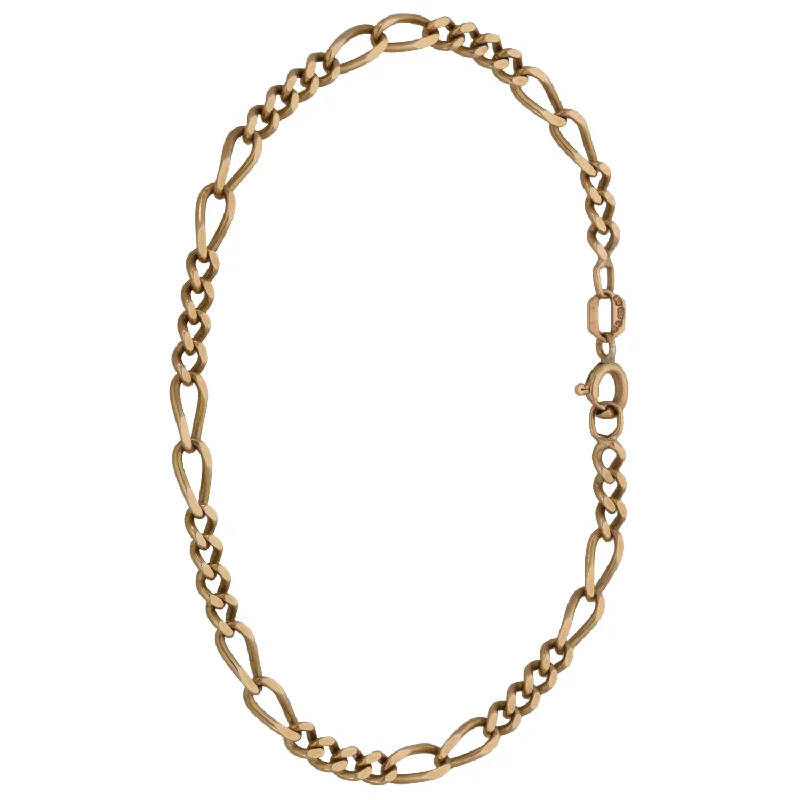 9ct Gold Figaro Bracelet