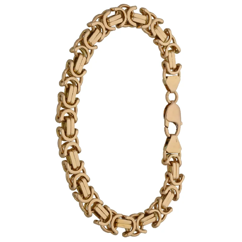 14ct Gold Byzantine Bracelet