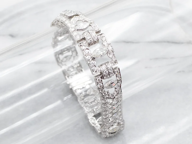 Platinum Art Deco Diamond Bracelet