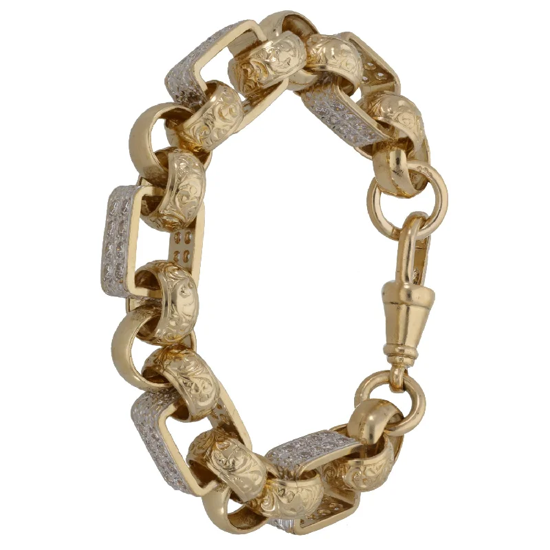 9ct Gold Cubic Zirconia Alternative Bracelet