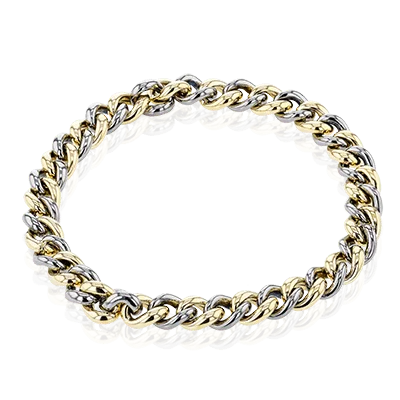 Men's Titanium Bracelet In 14k Gold