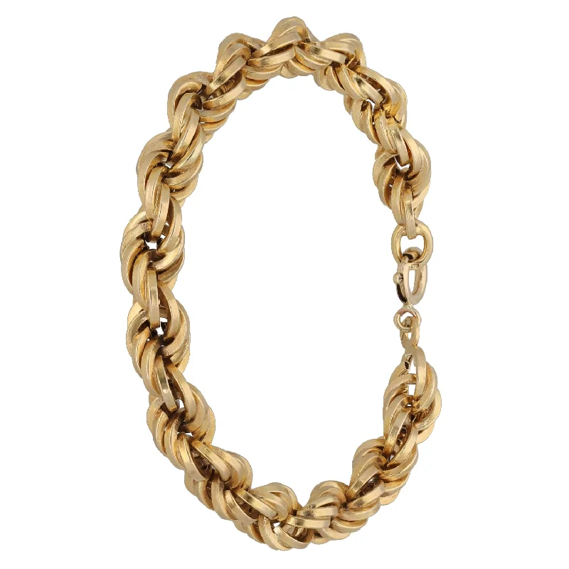 9ct Gold Rope Bracelet