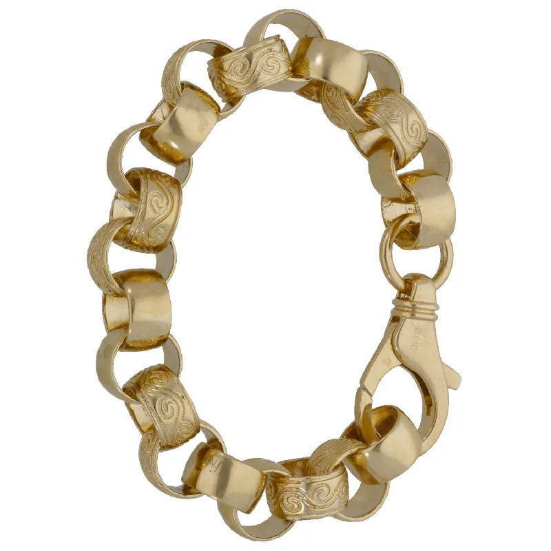 9ct Gold Belcher Bracelet